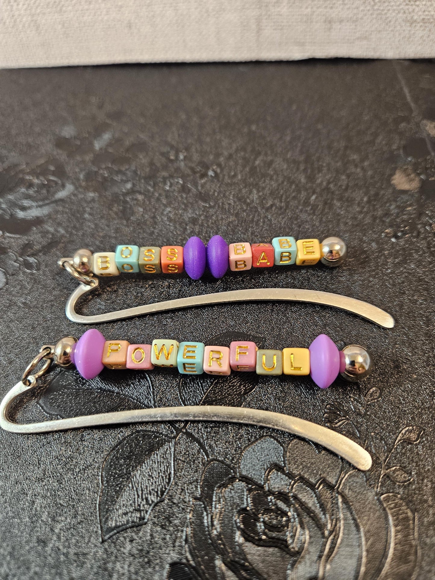 Custom-Worded Bookmark Charms