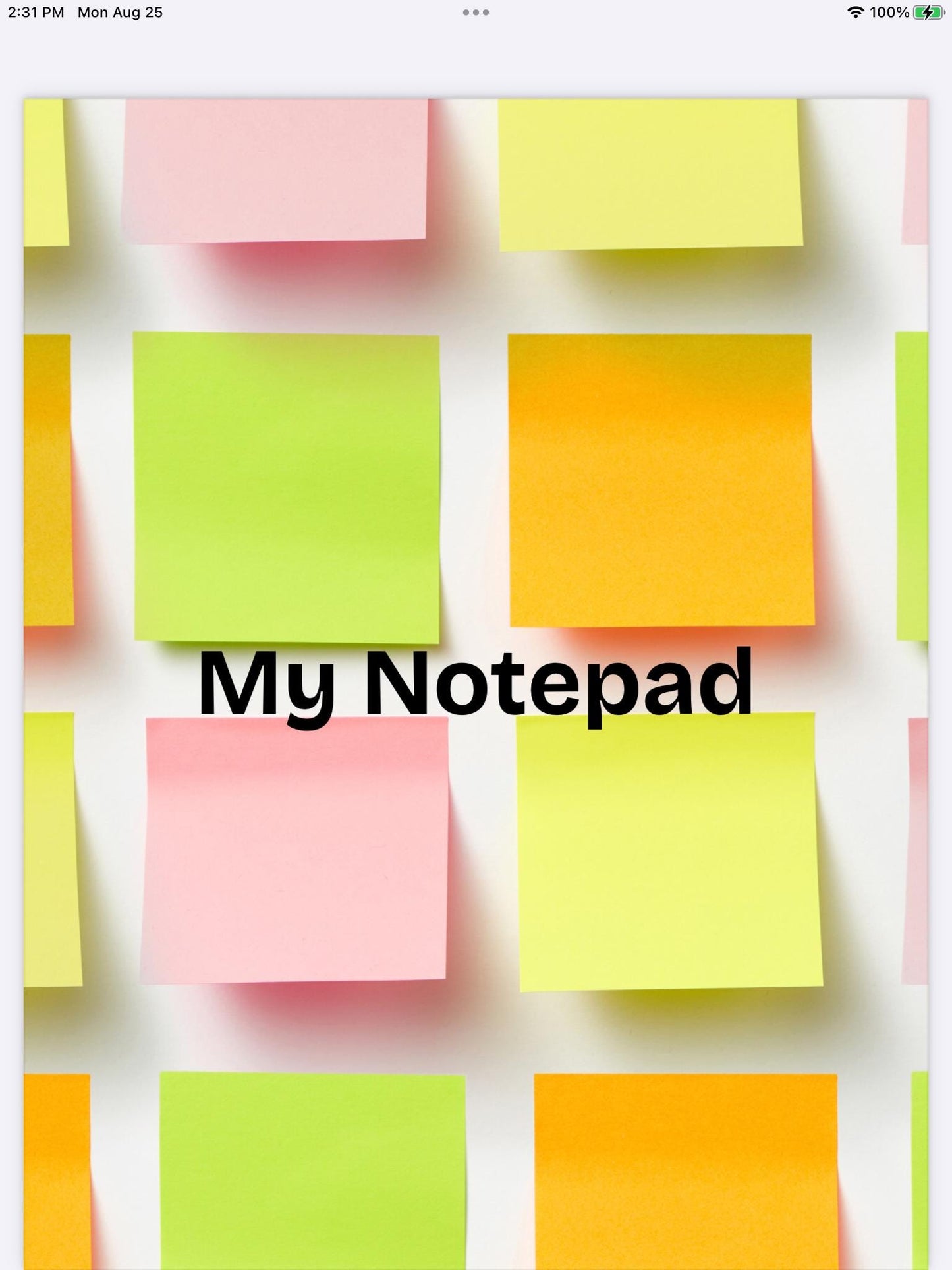 Sticky Thoughts Notepad | Digital Download & Printable Notes Pages