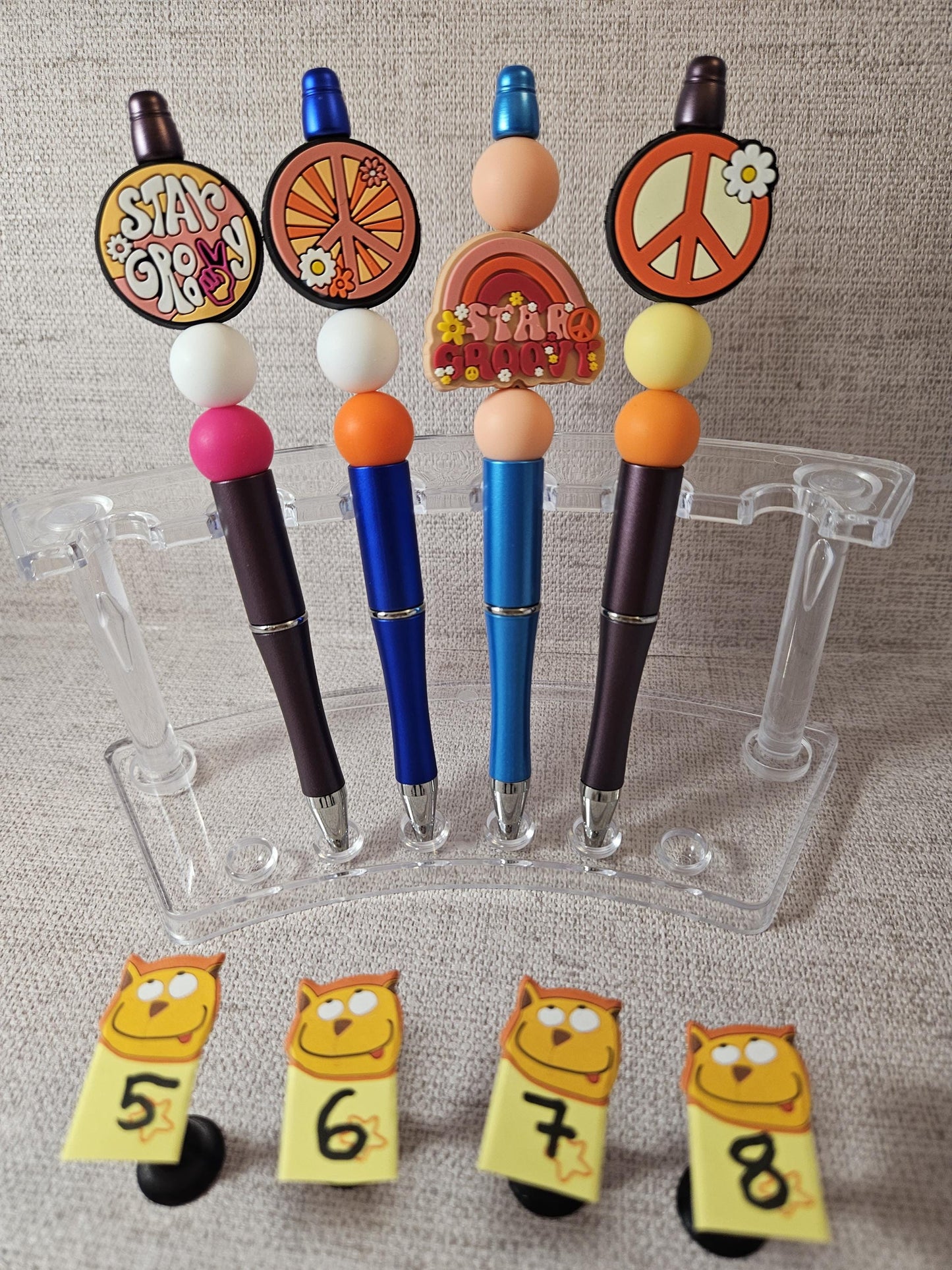 Peace & Love Beaded Pens