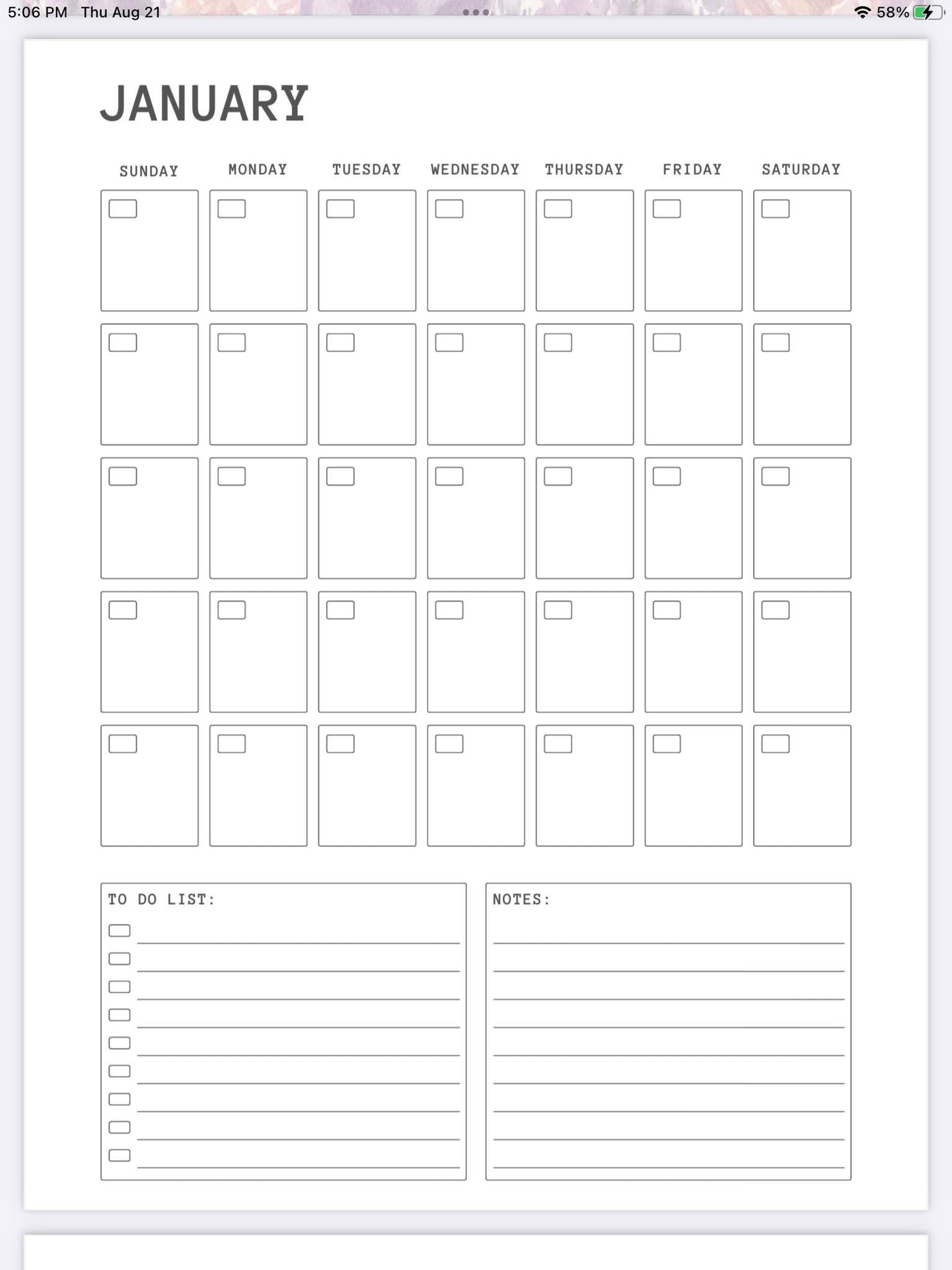 Organize Your Life Weekly Planner