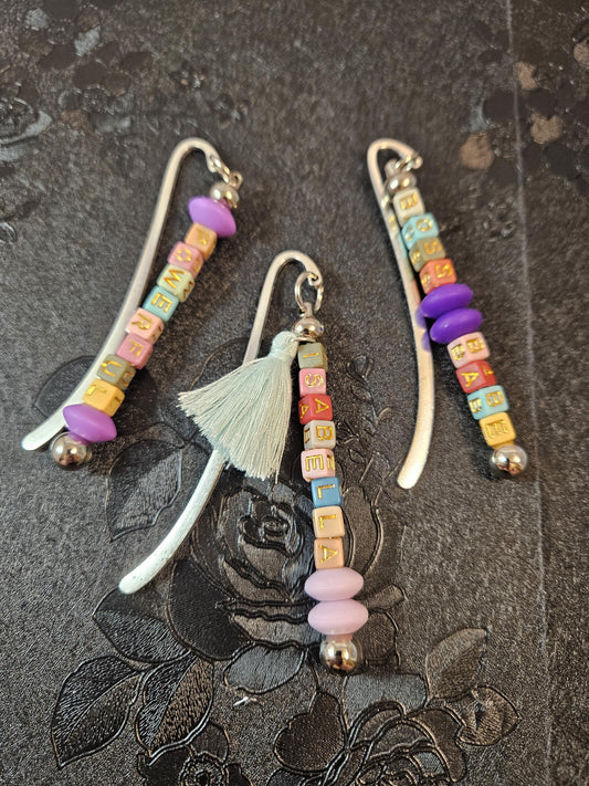 Custom-Worded Bookmark Charms