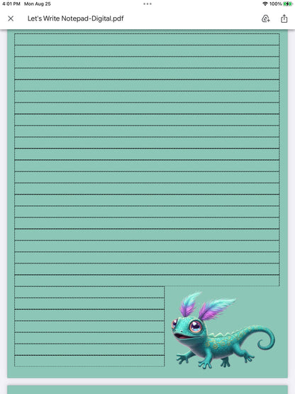 Creature Comforts Notepad | Digital Download & Printable Pages