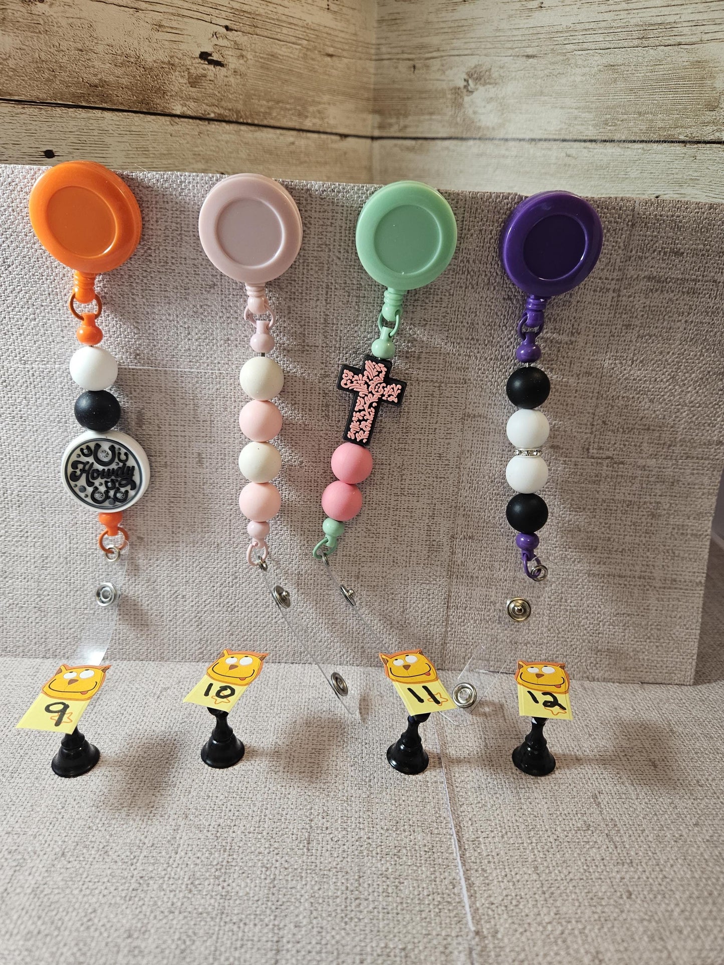 Vivid Vision Beaded Badge Reel