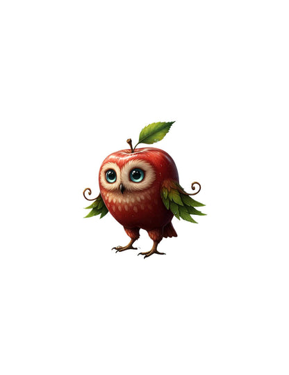 Digital Sticker – Honey Crisp Owl – PNG