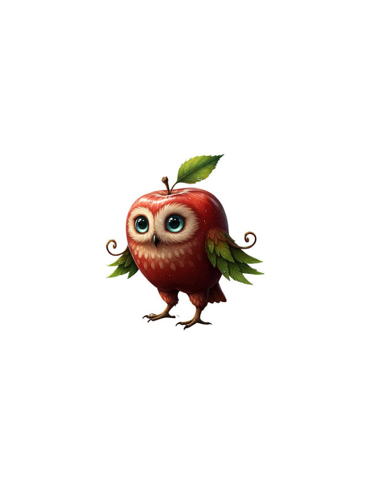 Digital Sticker – Honey Crisp Owl – PNG