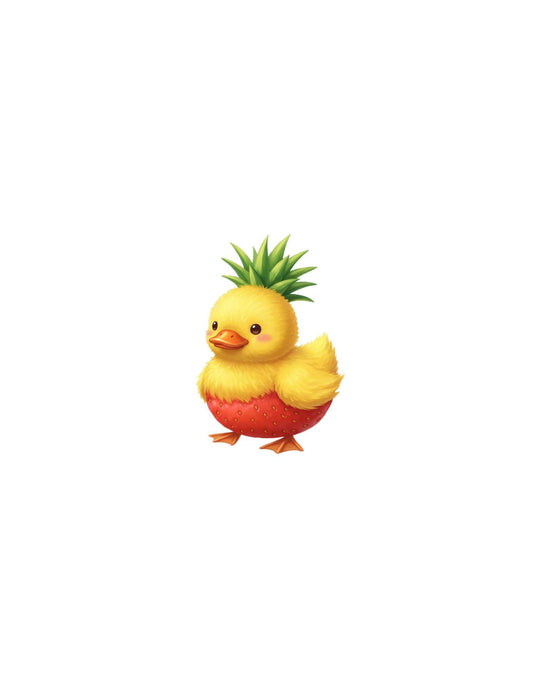 Digital Sticker – Pineapple Strawberry Quack – PNG