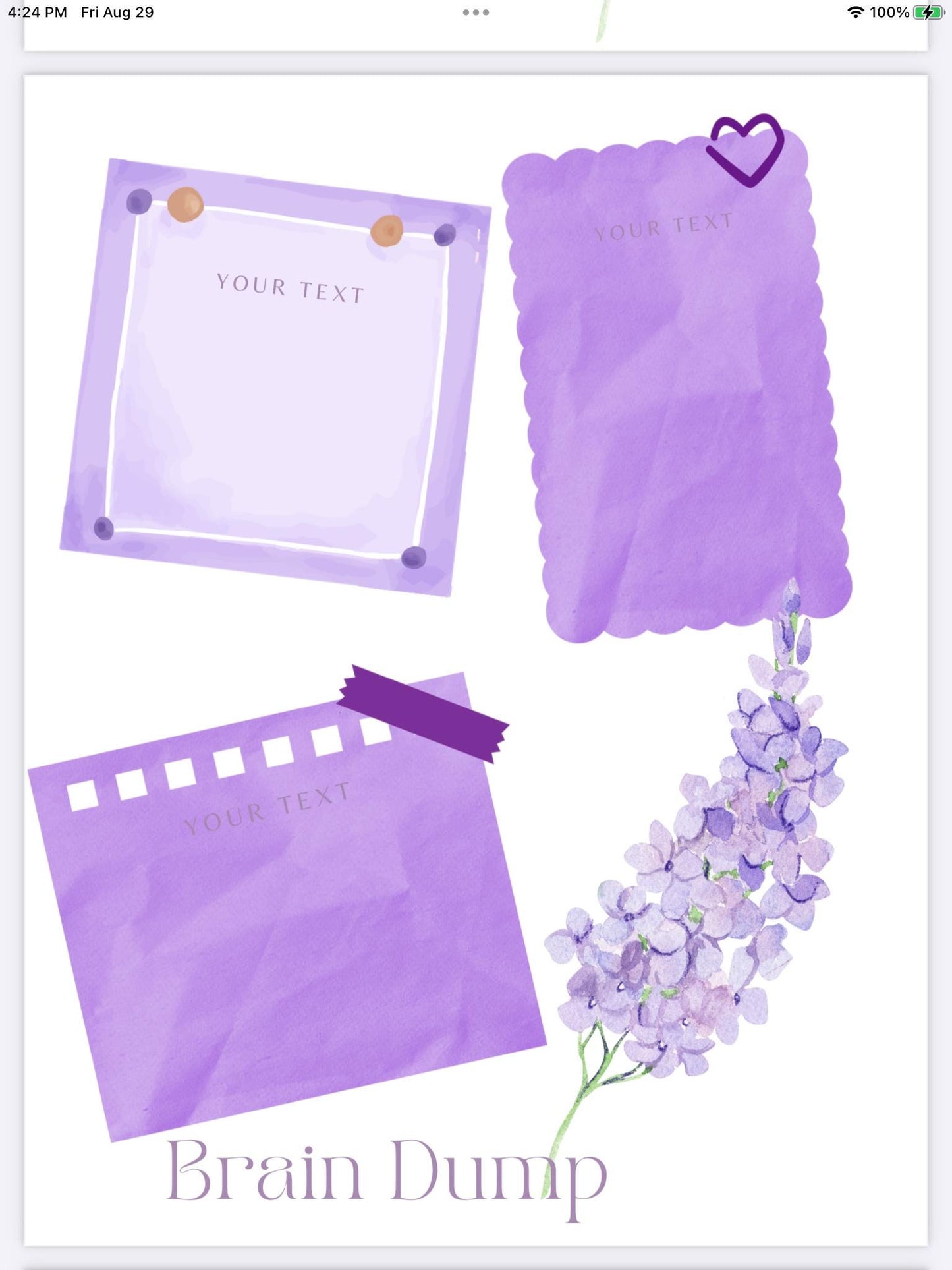 Lilac Haze Weekly Planner