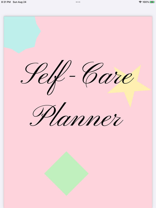 Thrive: A Self-Care Planner