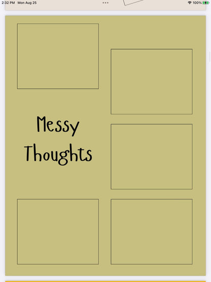 Sticky Thoughts Notepad | Digital Download & Printable Notes Pages