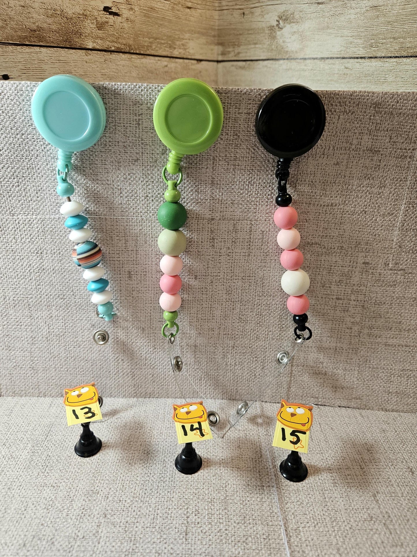 Vivid Vision Beaded Badge Reel