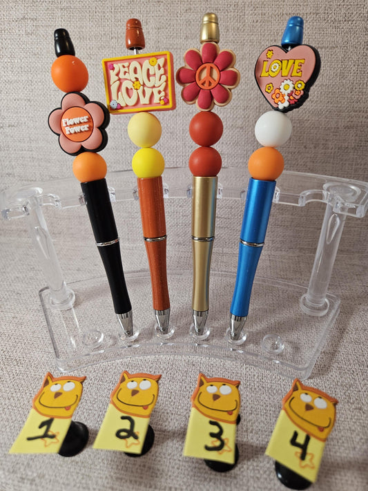 Peace & Love Beaded Pens