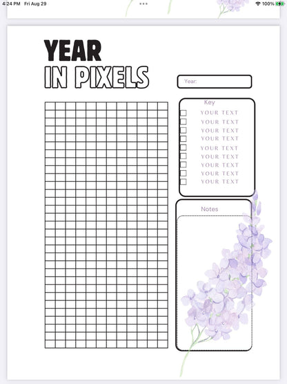 Lilac Haze Weekly Planner