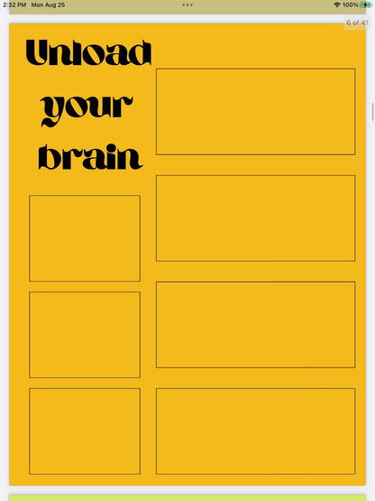 Sticky Thoughts Notepad | Digital Download & Printable Notes Pages