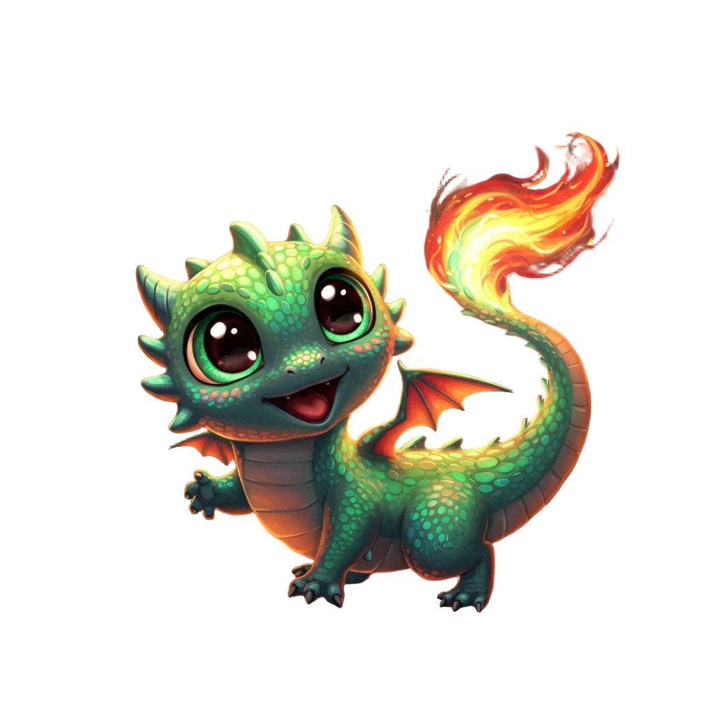 Blaze – Fantasy Dragon Vinyl Sticker