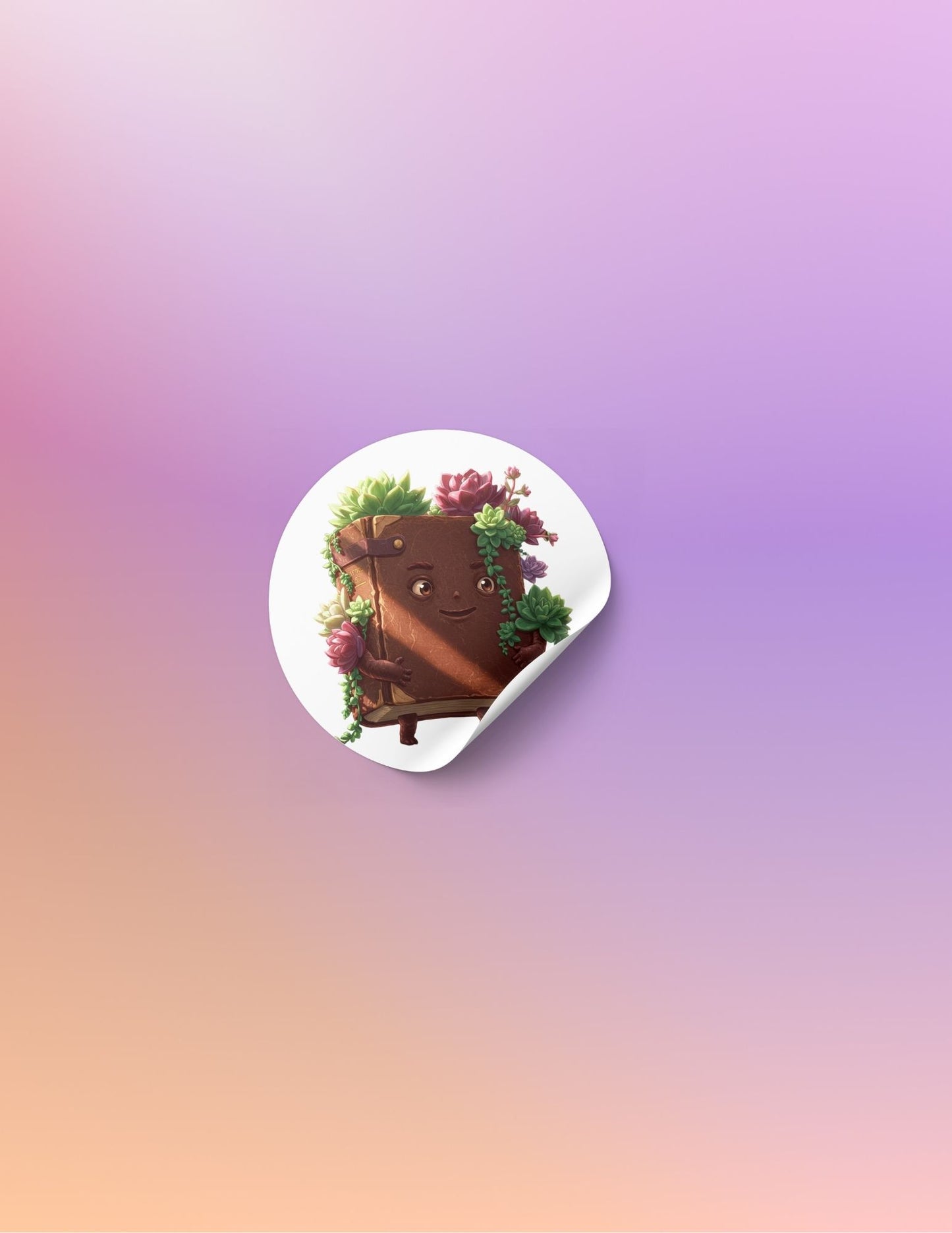 Bookie – Whimsical Book Creature Vinyl Sticker