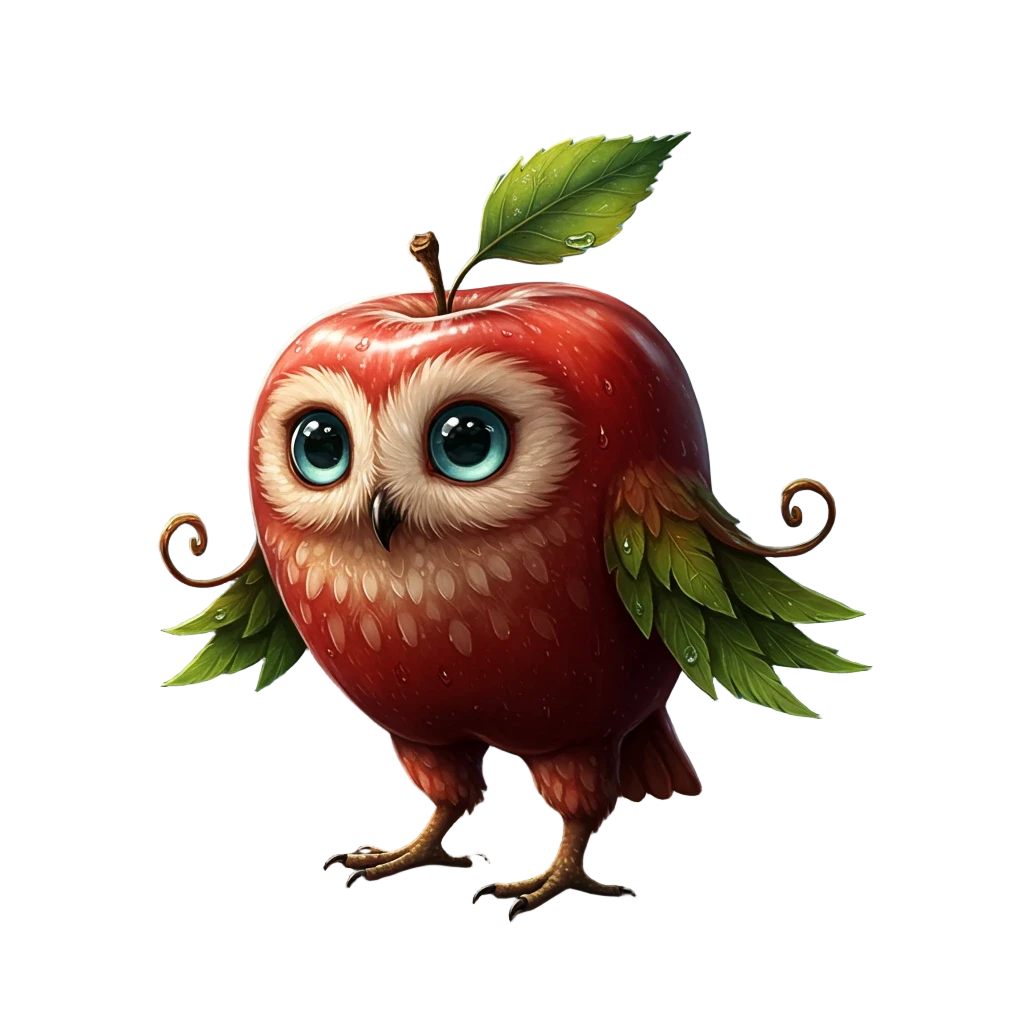 Honey Crisp Owl – Cute Seasonal Vinyl Sticker