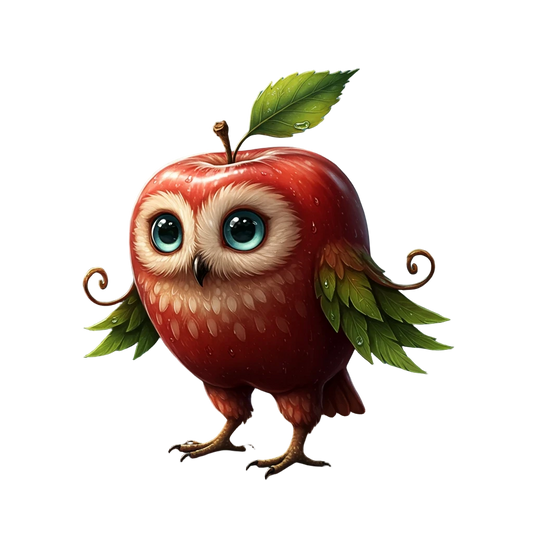 Honey Crisp Owl – Cute Seasonal Vinyl Sticker