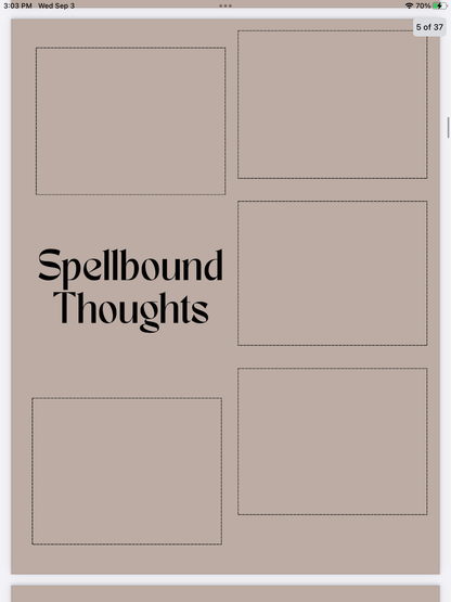 Shadow & Spell Notes – Enchanted Digital Writing Pad
