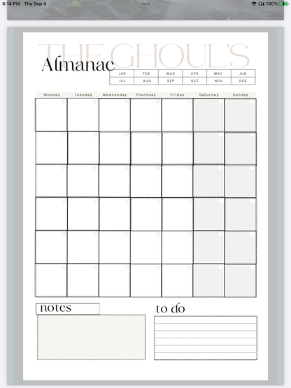 Cursed Pages Dark Academia Planner – Gothic Aesthetic Journal for Writers, Students & Dreamers