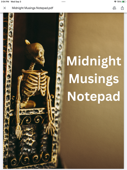 Midnight Musings Notepad – Dark & Elegant Digital Stationery