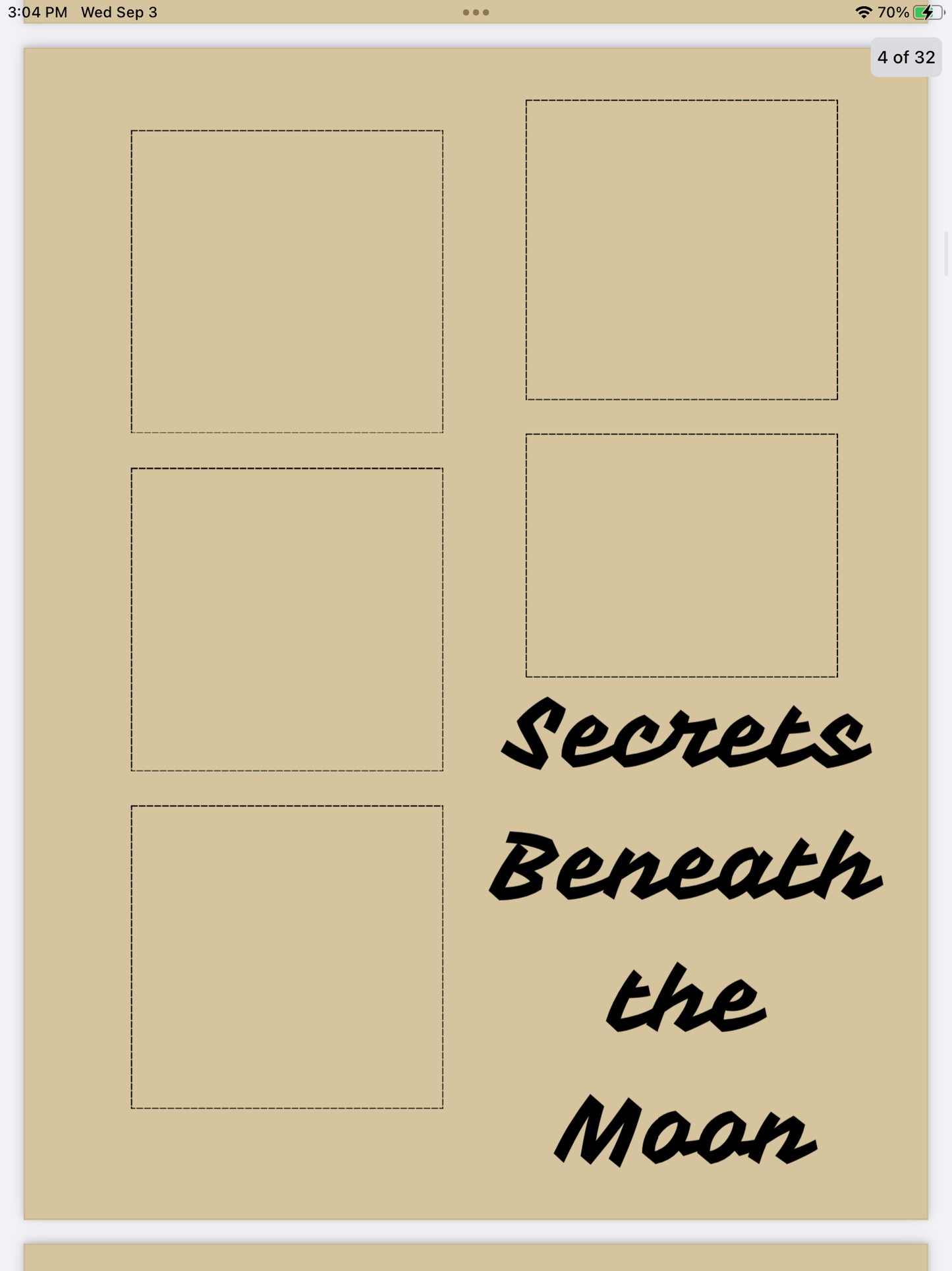 Midnight Musings Notepad – Dark & Elegant Digital Stationery