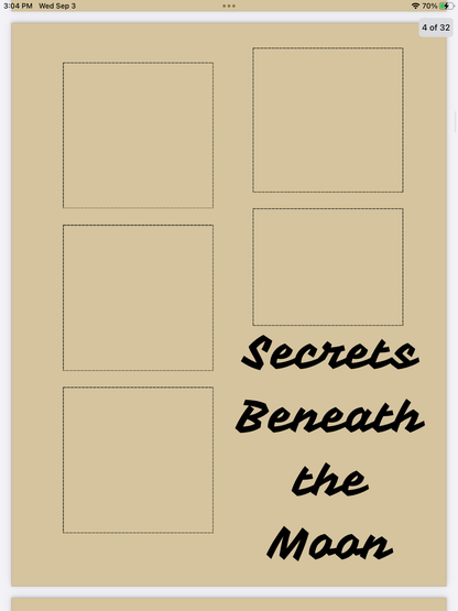 Midnight Musings Notepad – Dark & Elegant Digital Stationery