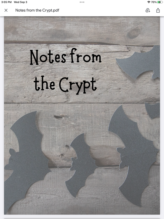 Notes From The Crypt – Creepy Digital Notepad
