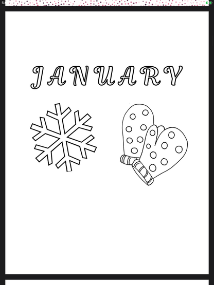 One Month at a Time – Digital Monthly Planner