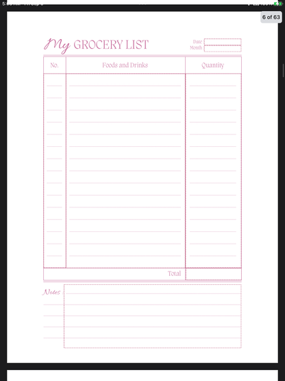One Month at a Time – Digital Monthly Planner