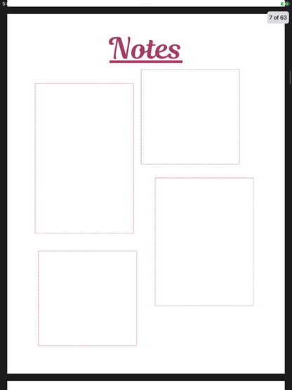 One Month at a Time – Digital Monthly Planner
