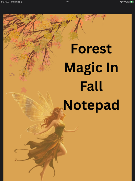 Forest Magic Fall Notepad – Whimsical Autumn Stationery for Notes & Planning