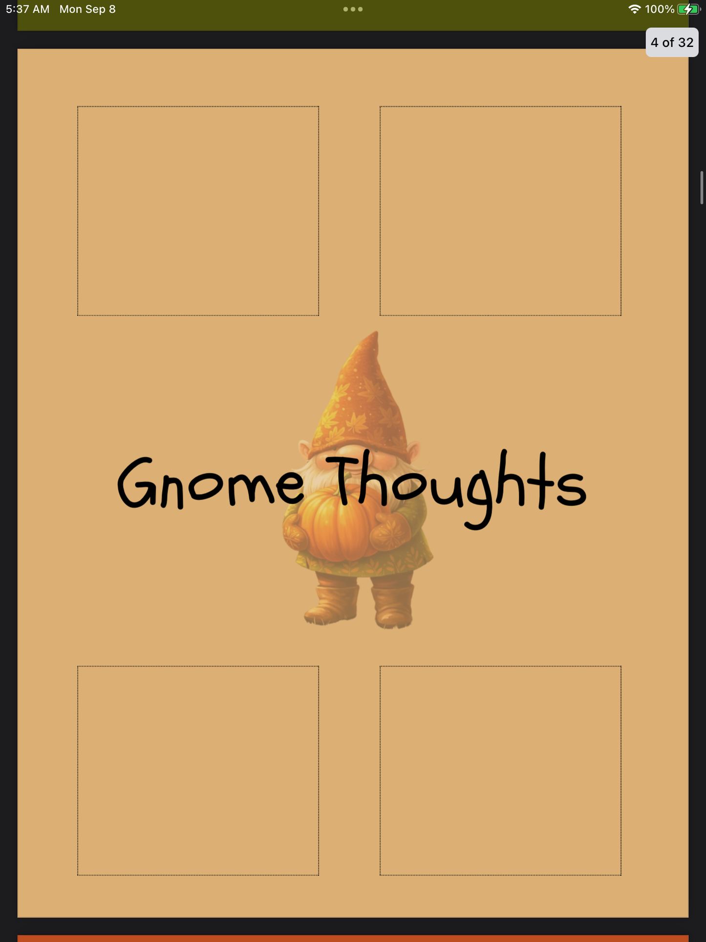 Forest Magic Fall Notepad – Whimsical Autumn Stationery for Notes & Planning