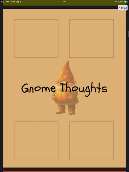 Forest Magic Fall Notepad – Whimsical Autumn Stationery for Notes & Planning