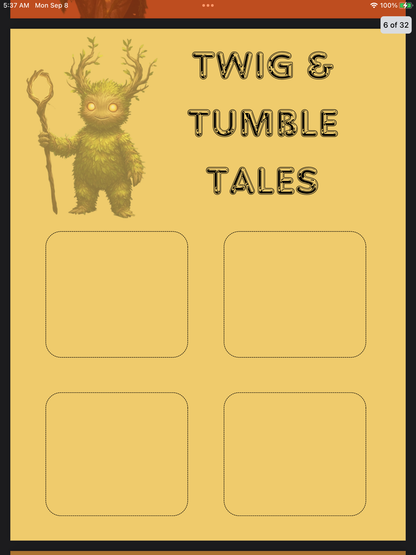 Forest Magic Fall Notepad – Whimsical Autumn Stationery for Notes & Planning