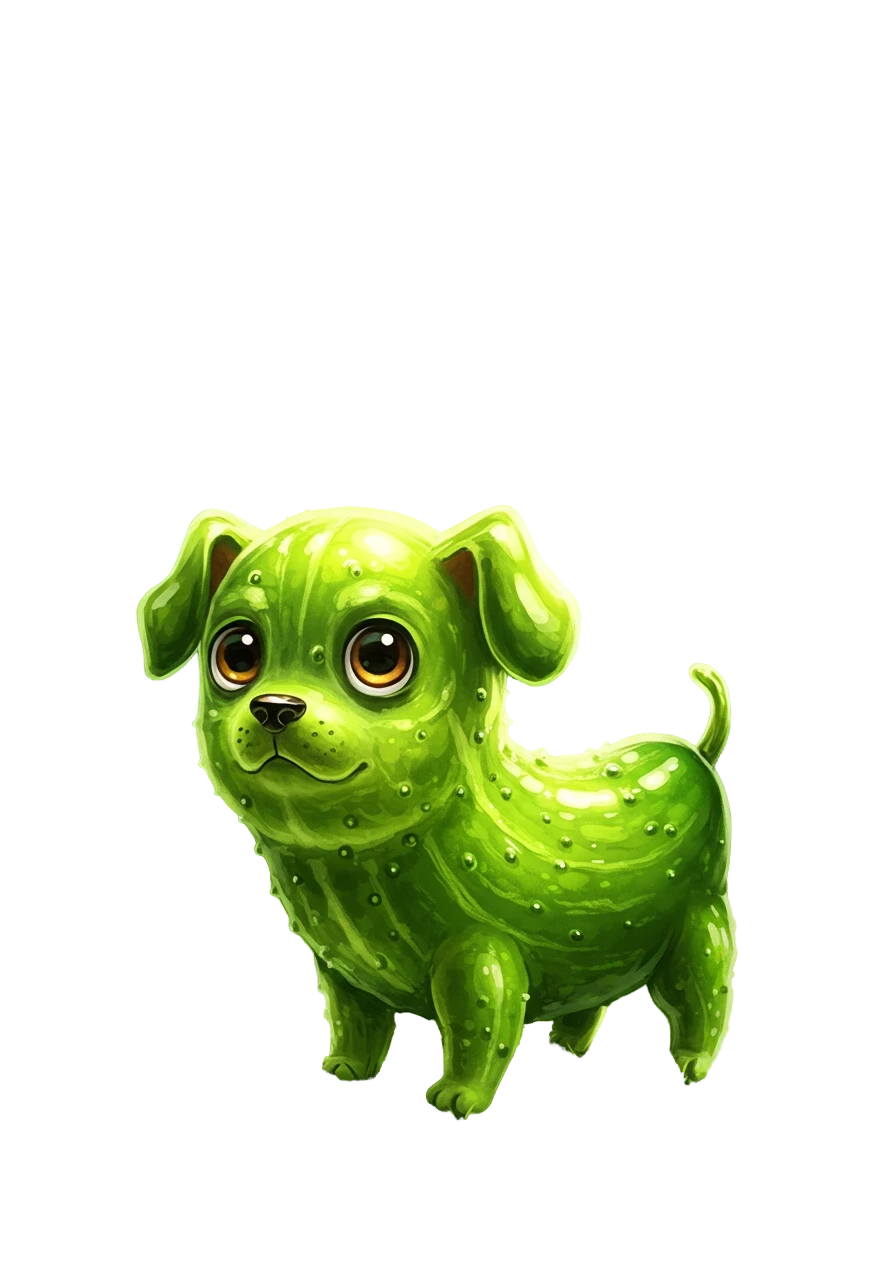 PickleDog – Quirky Cute Vinyl Sticker