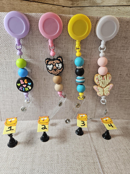 Vivid Vision Beaded Badge Reel
