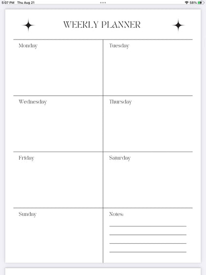 Organize Your Life Weekly Planner
